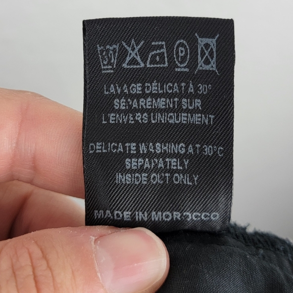 Isabel Marant Dark Gray Denim Pencil Skirt with Front Slit - Picture 9 of 11